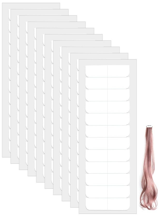 Tucnoeu 120pcs Adhesive Replacement Tape for Hair,Hair Extension Tape,Extensions invisible Waterproof Double Sided Hairs Tapes,Tapes in Human Hairs Extensions Wig Beauty Tools(white) - Image 1